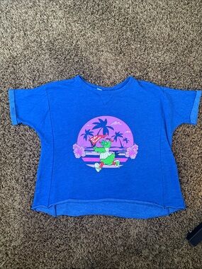 Womens Blue Short Sleeve Phillies Graphic Tee XL (fits like Large)